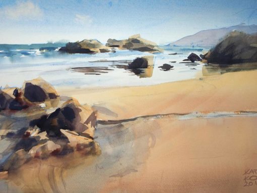 The beach
