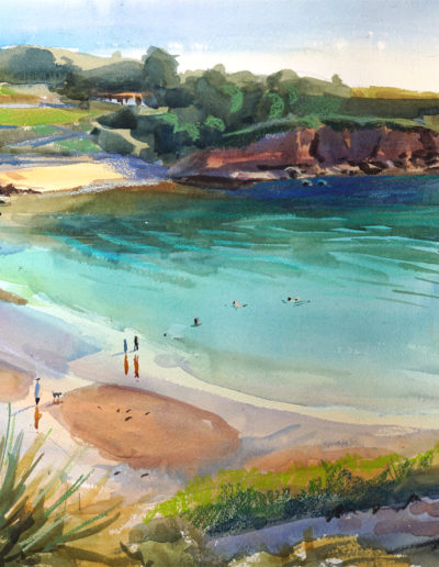 2021 art painting watercolor seascape Dunmore East by Kate Kos - Lawlor's Beach copy.jpg