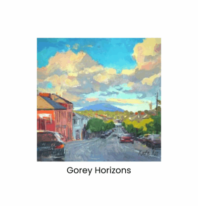 4x4in canvas block - Gorey Horizons