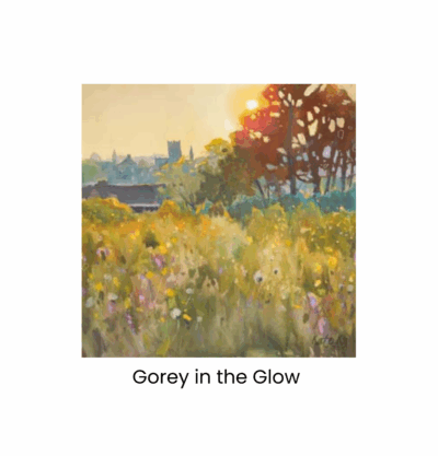 4x4in canvas block - Gorey in the Glow